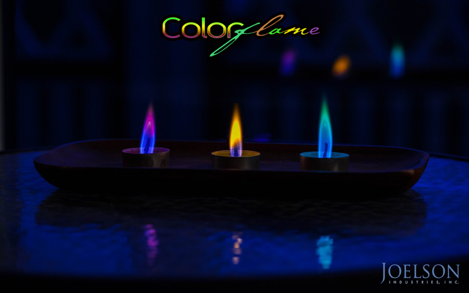 coloured flame tea lights